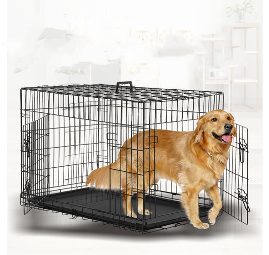 Opvouwbare Hondenbench – Metalen Draadkooi voor Grote Honden & Katten