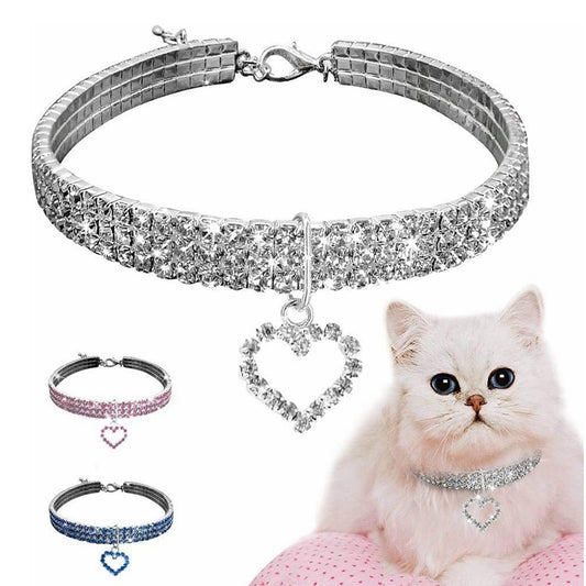 Charm Sparkle Heart Halsband