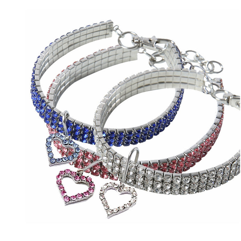 Charm Sparkle Heart Halsband