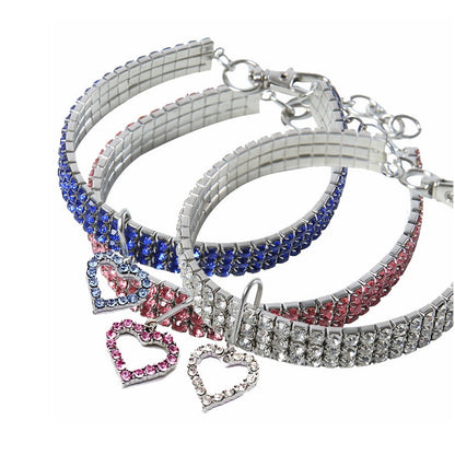 Charm Sparkle Heart Halsband