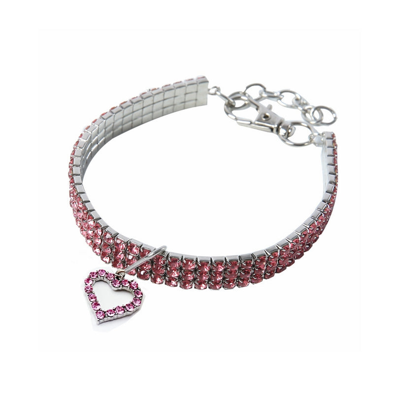 Charm Sparkle Heart Halsband