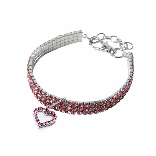 Charm Sparkle Heart Halsband