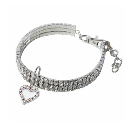 Charm Sparkle Heart Halsband