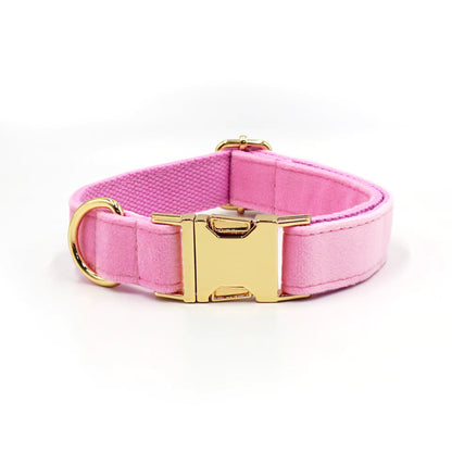 Velvet Halsband met Gegraveerde Gesp