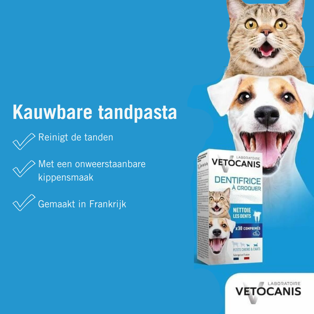 Vetocanis Plak Fighter kauwbare tandpasta