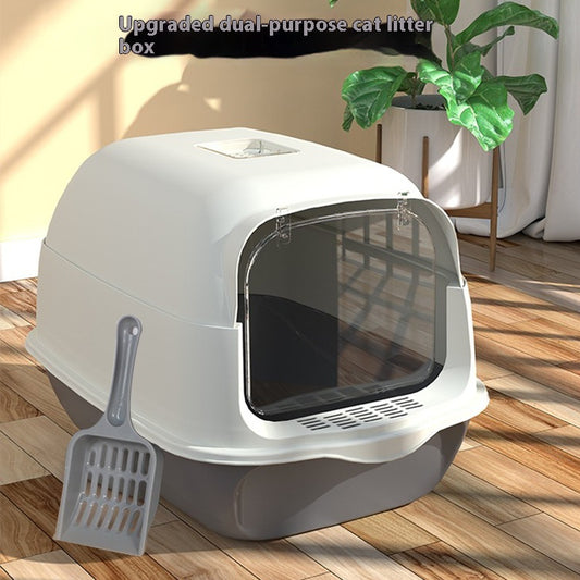 WoefieLux Privacy Dome – Volledig Gesloten Design Kattenbak