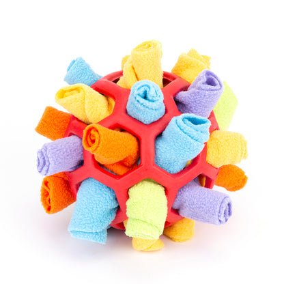 Hondenpuzzel Snuffelbal - Sniff & Snack Enrichment Toy - Interactief Hondenspeelgoed tegen Verveling - Woefielux Canine Enrichments