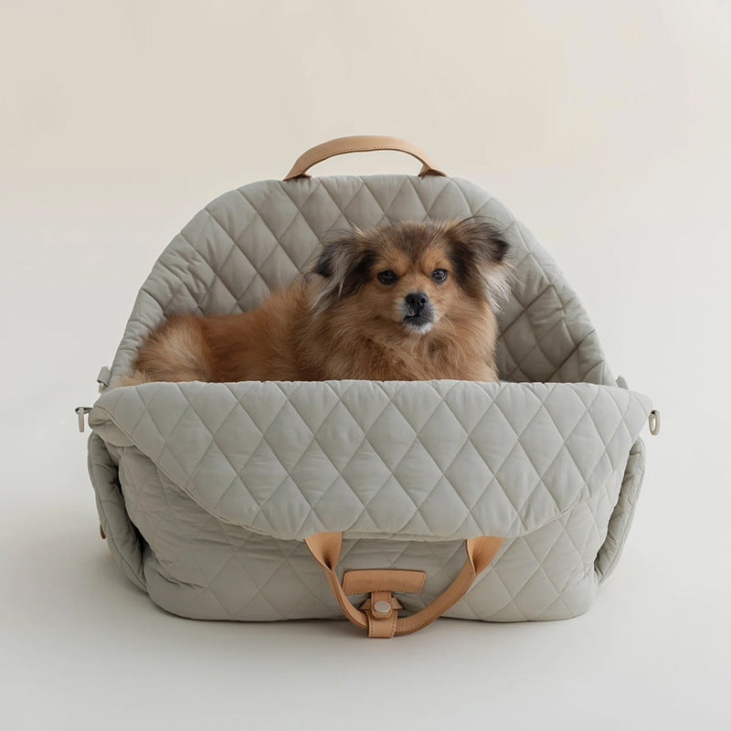 WoefieLux CityVoyager – Luxe Travel Handtas voor Hond & Kat