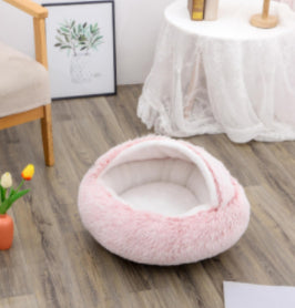 2-in-1 Kalmerend Huisdierbed - Donutbed