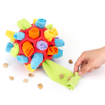 Hondenpuzzel Snuffelbal - Sniff & Snack Enrichment Toy - Interactief Hondenspeelgoed tegen Verveling - Woefielux Canine Enrichments