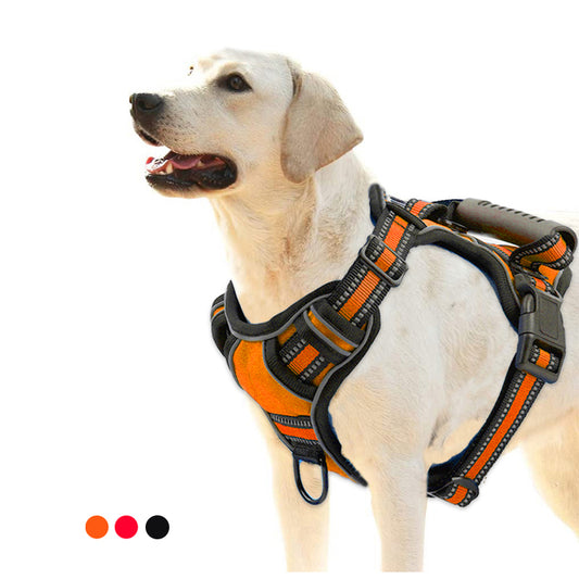 No-Pull Hondentuig - Reflecterend Borsttuigje voor Honden - Ademend Vest