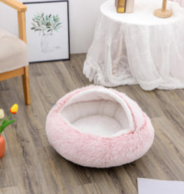 2-in-1 Kalmerend Huisdierbed - Donutbed