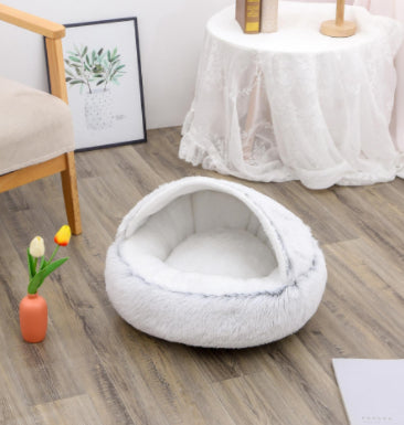 2-in-1 Kalmerend Huisdierbed - Donutbed