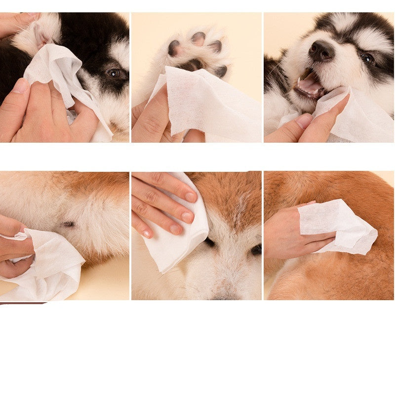 Honden & Katten Schoonmaakdoekjes - Voor Poten, Ogen, Oren & Vacht