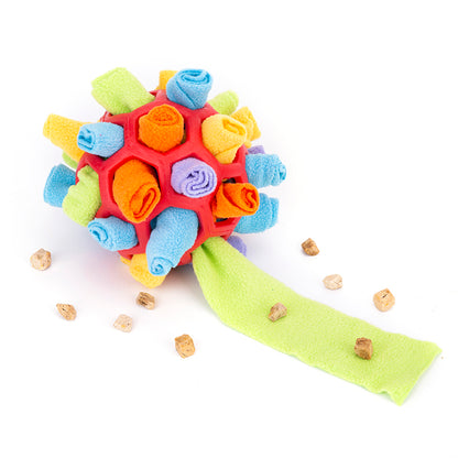 Hondenpuzzel Snuffelbal - Sniff & Snack Enrichment Toy - Interactief Hondenspeelgoed tegen Verveling - Woefielux Canine Enrichments