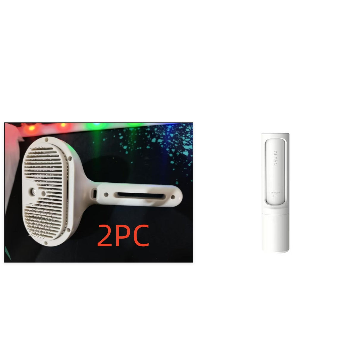 Zelfreinigende huisdierkam en haarverwijderaar - Verzorgingsborstel voor honden met ontwarfunctie en ingebouwde luchtbevochtiger/vernevelaar