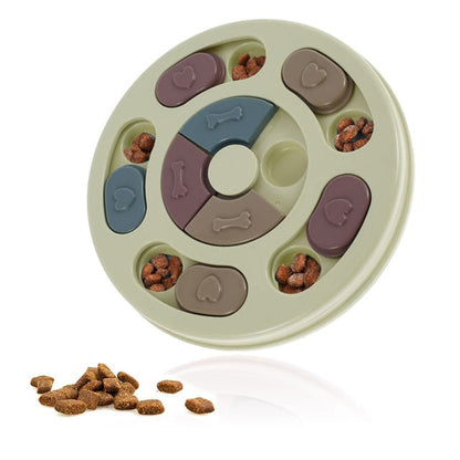 Pet Dog Puzzle Toys Round Interactive Slow Dispensing Feeding Pet Dog Training Games Increase IQ Feeder for Small Medium Dogs-7
