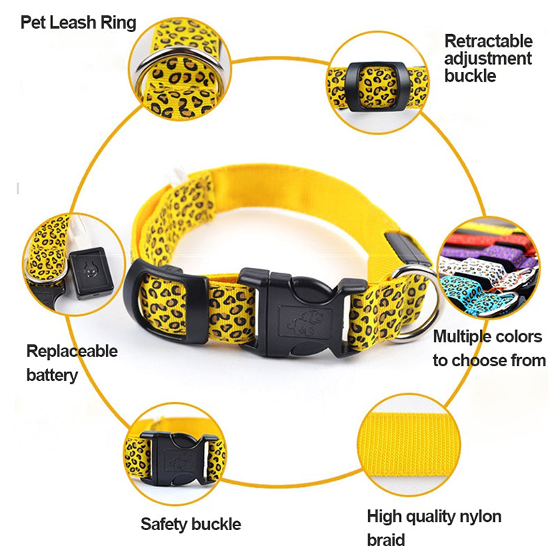 LED Halsband voor Hond & Kat – Verstelbaar, Lichtgevend & Veilig (Batterij of USB-Oplaadbaar)