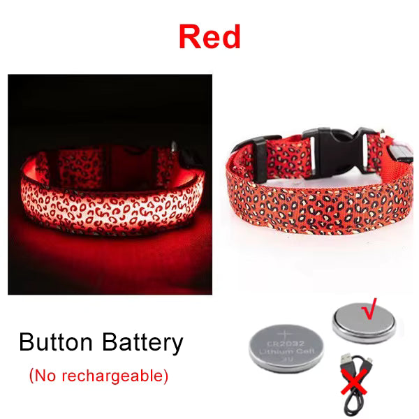 LED Halsband voor Hond & Kat – Verstelbaar, Lichtgevend & Veilig (Batterij of USB-Oplaadbaar)