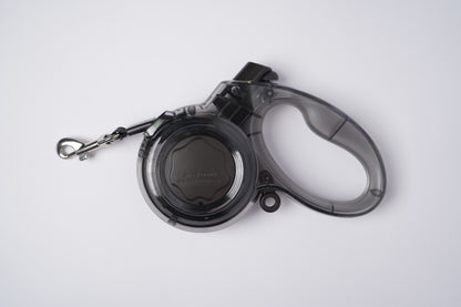 Uitschuifbare hondenriem met oprolmechanisme
